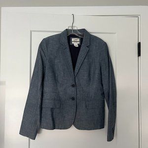 J. Crew Chambray Schoolboy Blazer (Size 4)